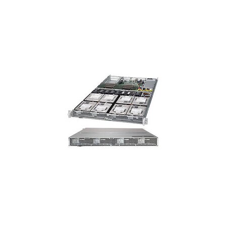 Supermicro SuperServer Dual LGA2011 650W 1U Rackmount Server BareboneSystem (Blk) SYS-6018R-TD8